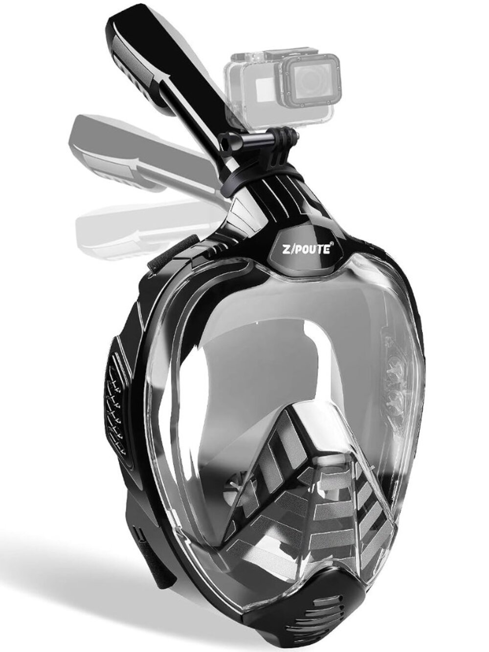 ZIPOUTE Snorkel Mask Full Face, Full Face Snorkel Mask Adult and Kids